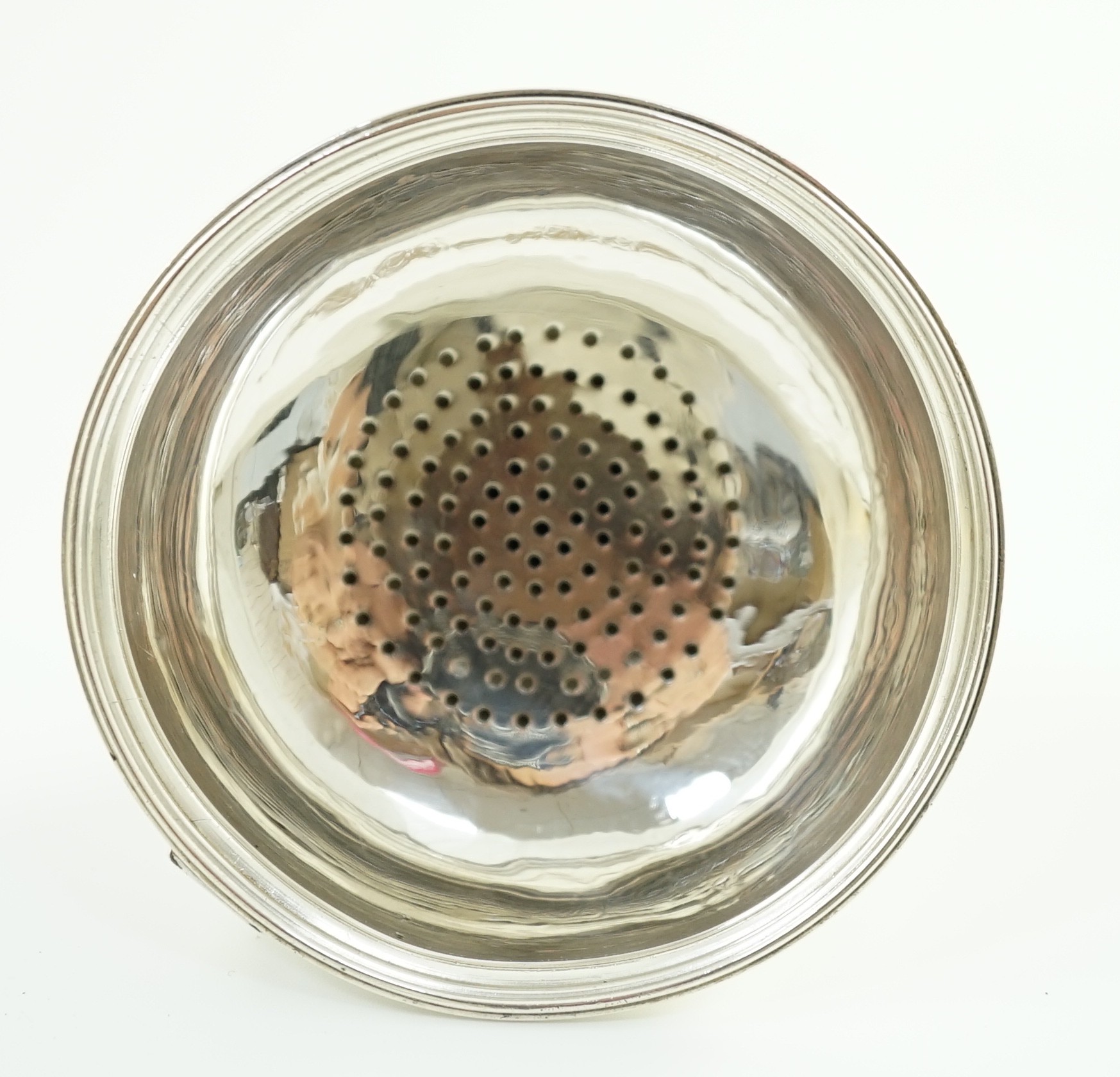 A George III silver wine funnel, by Hester Bateman